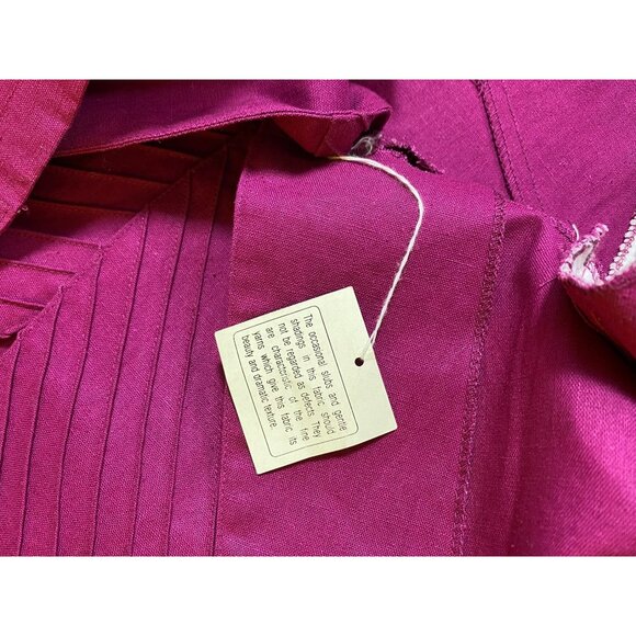 Vintage‎ Morgan Square Magenta Purple Blazer Size 14 Rhinestone Button Eighties - Picture 7 of 7